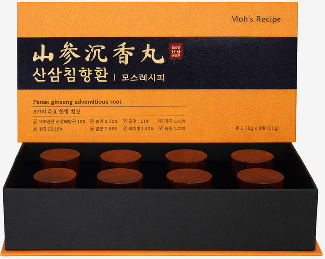 모스레시피 산삼 침향환 30g 건강환정, 8정, 1개