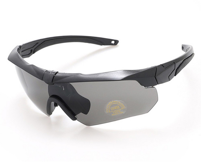 스포츠고글 전술장비 ESS고글 자전거선글라스 보호안경 자전거안경 안전장비 서바이벌게임 밀리터리용품 서바이벌장비 마루이 에어소프트건 가스건, 블랙, 1개