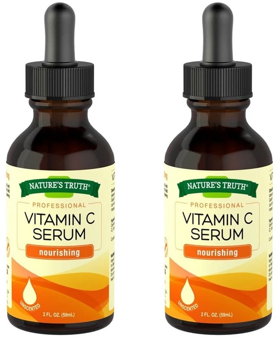 Nature's Truth 네이처스트루스 액상 비타민 C 세럼 2oz(59ml) 2팩, 59ml - 쿠팡