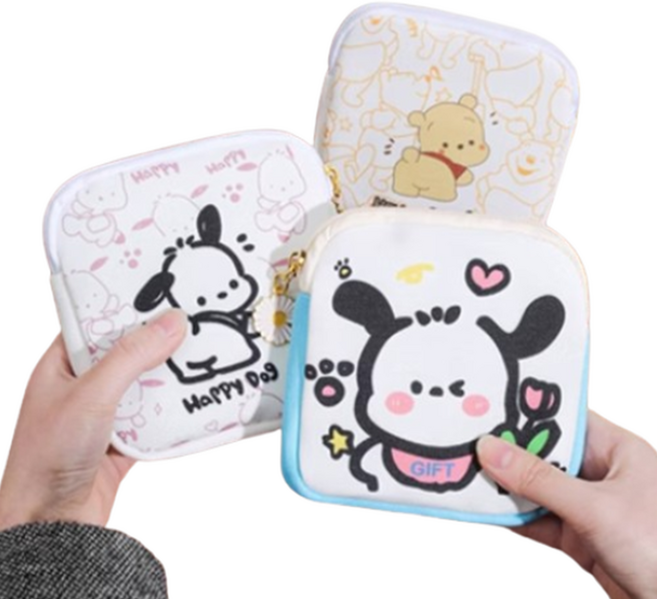 리빙홈데코 생리대 파우치 방수 약파우치 가방 3개