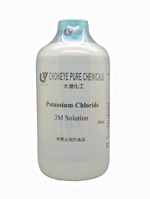 CHONEYE PURE CHEMICALS 大港化工 氯化鉀溶液 3M 試藥級, 1個, 500ml