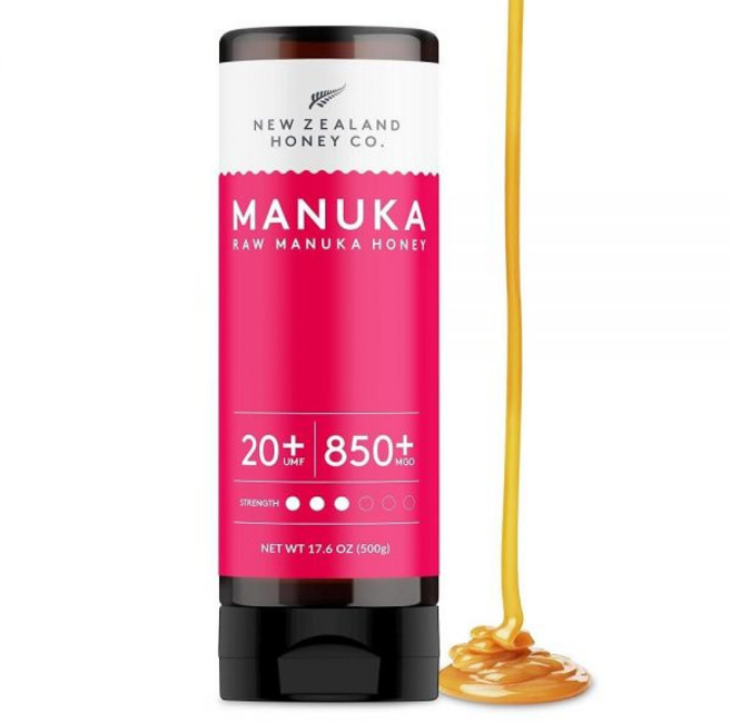 New Zealand Honey 뉴질랜드 Raw 마누카 허니 UMF 20+ MGO 850+ 꿀 500g, New Zealand Honey Co. Pure Man, 1개