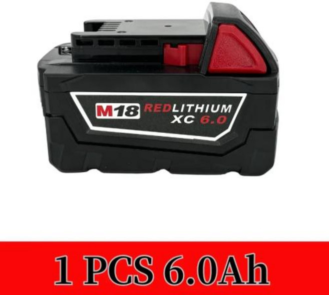 M18 18V 9000mAh 21700 리튬 교체 배터리 용 100 48-11-1860 48-11-1850 48-11-1840 도구 배터리, 9)1PCS 6.0Ah, 1개