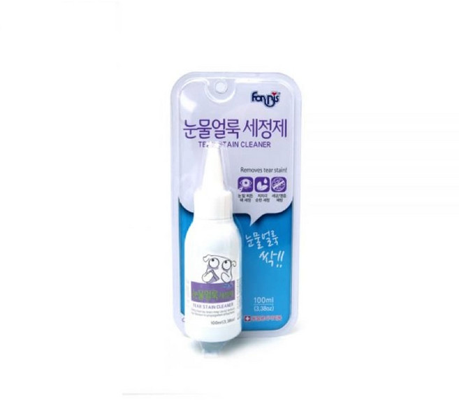 (2개)눈물얼룩 세정제 [눈 밑 찌든 때 제거] 100ml, 상세 설명 참조
