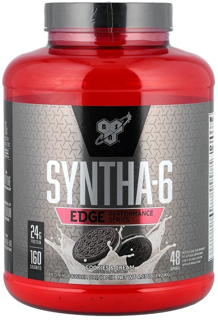 BSN Syntha-6 Edge 단백질 분말 믹스 쿠키앤크림 1.92kg(4.23lb), 1개, 1.92kg - 쿠팡