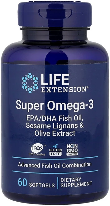 라이프익스텐션 슈퍼 오메가3 소프트젤 60정, 1개 - 쿠팡