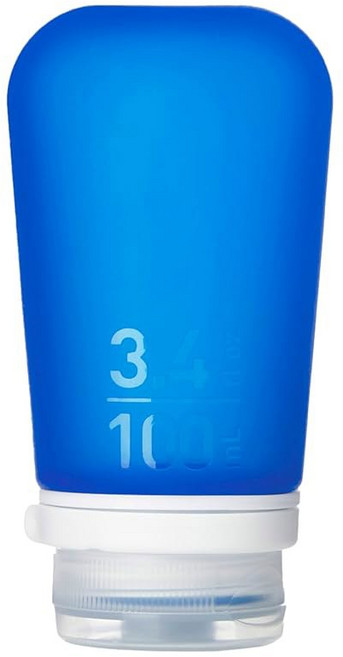 HUMANGEAR GOTOOB 리필 뚜껑 소재 실리콘 식품 잠금 여행용 안전 가능한 XL, Small (1.7oz), 다크 블루