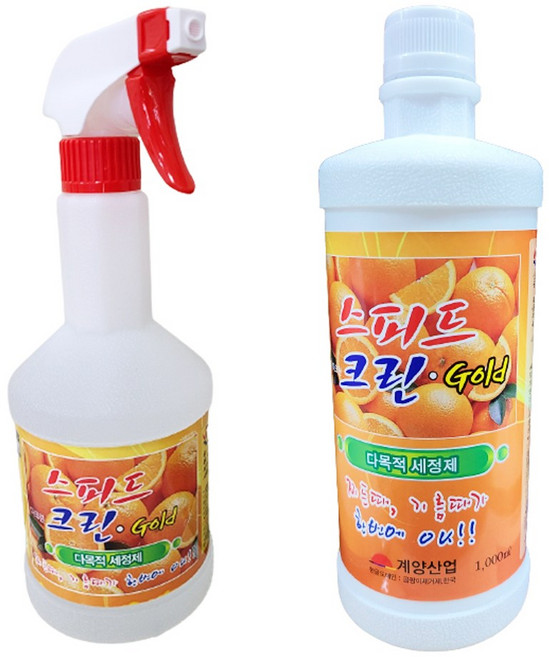 스피드크린골드 다목적 세정제 주방 화장실 찌든때 기름때 제거 초강력 청소 세제 계양산업, 600ml, 1개, 600ml