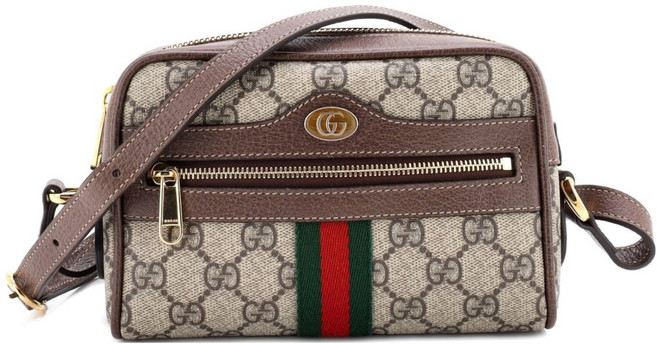 구찌 중고 오피디아 숄더 백 GG 코팅 캔버스 미니 크로스 백