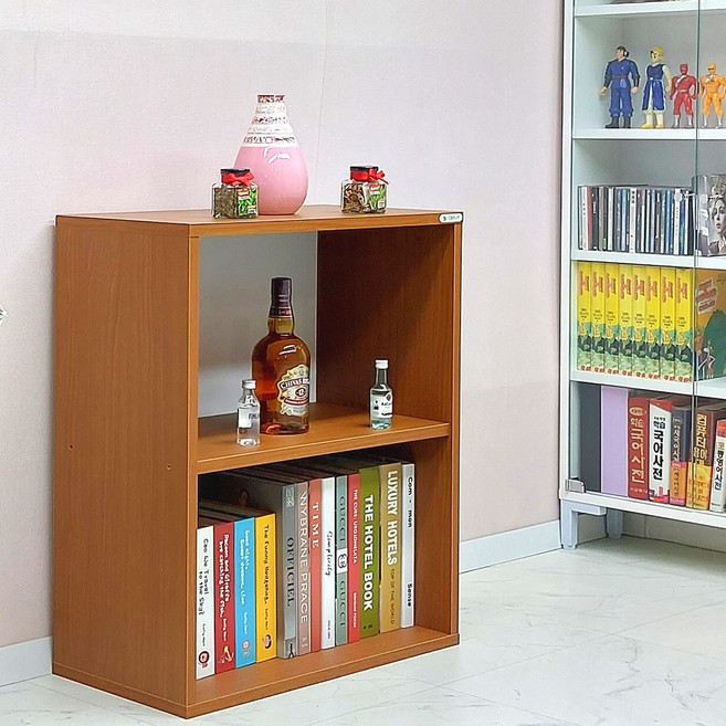 드림퍼니처 넉넉한696 깊이40cm A4화일 2단 책장 공간박스 LP수납장 피규어 장식장 진열장 다용도 수납장 소품 정리함 틈새장, 넉넉한696 깊이40cm가로60cm2단책장 체리