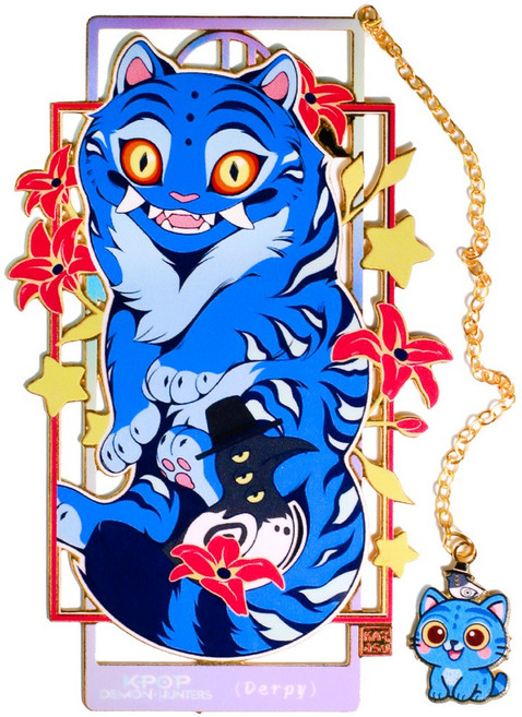 케데헌 프리미엄 금장 책갈피 호랑이 북마크 라푸유 금속책갈피, 1개, A