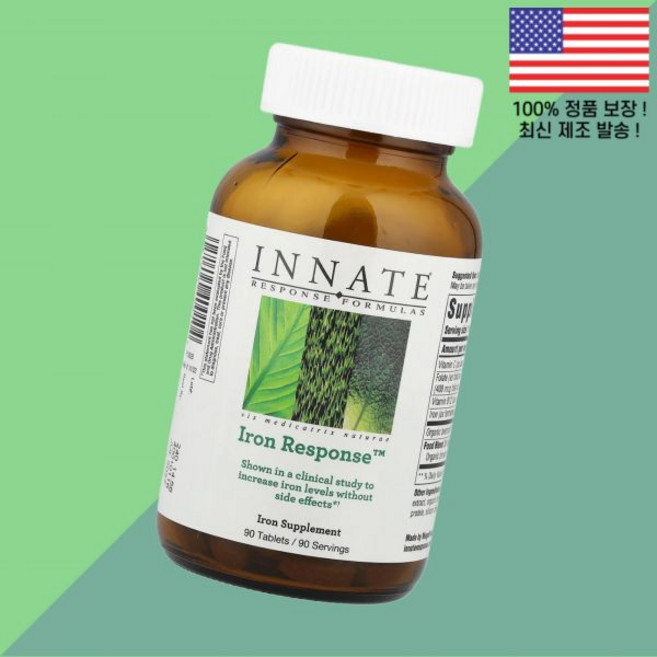 이네이티브 리스폰스 포뮬러 아이언 90정 Innate Response Formulas Iron 90 Tablets, 1