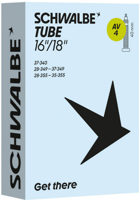 슈발베 튜브 AV4 16인치 18인치 겸용 슈레더 브롬톤튜브349 355 (40mm), 1개