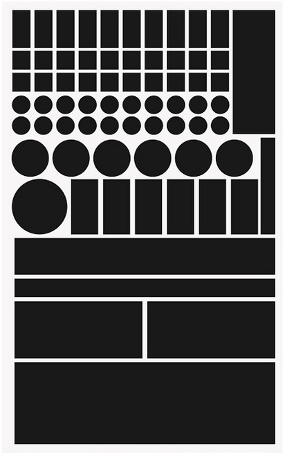 빛차단 암막스티커 70P, 블랙