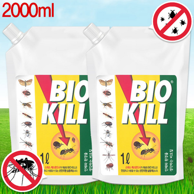 동성제약 비오킬 1리터 리필파우치 해충퇴치 살충제, 1개입, 2개