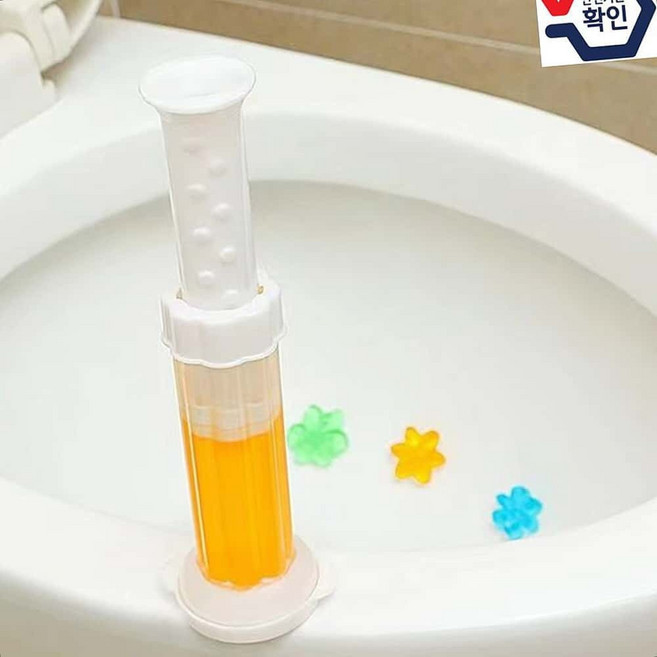 플라워 향기 변기 세정제 젤 꽃 향수 화장실 청소 액체 세정 청소제 화장실용품 젤제품, 젤세정제 옐로우4P