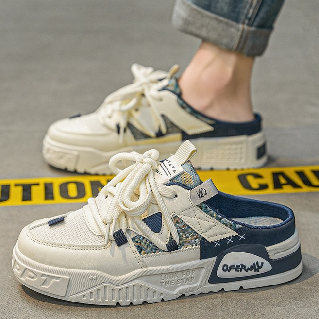 남성 슬립온 데일리 빅사이즈 여름 뮬 운동화 스니커즈 E181