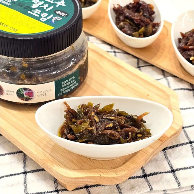 고추 멸치 쪼림 300g 김한땡초푸드 엄마 손맛 수제 조림 반찬 멸치 볶음, 1개