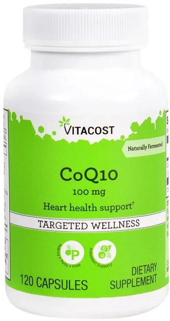 비타코스트 코큐텐 100mg Vitacost CoQ10 100 mg 120정, 1개 - 쿠팡