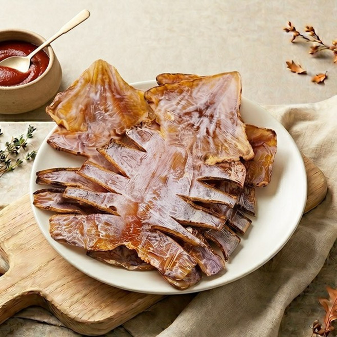 깔끔하게 손질된 건오징어 몸통, 1개, 150g (4-7미)