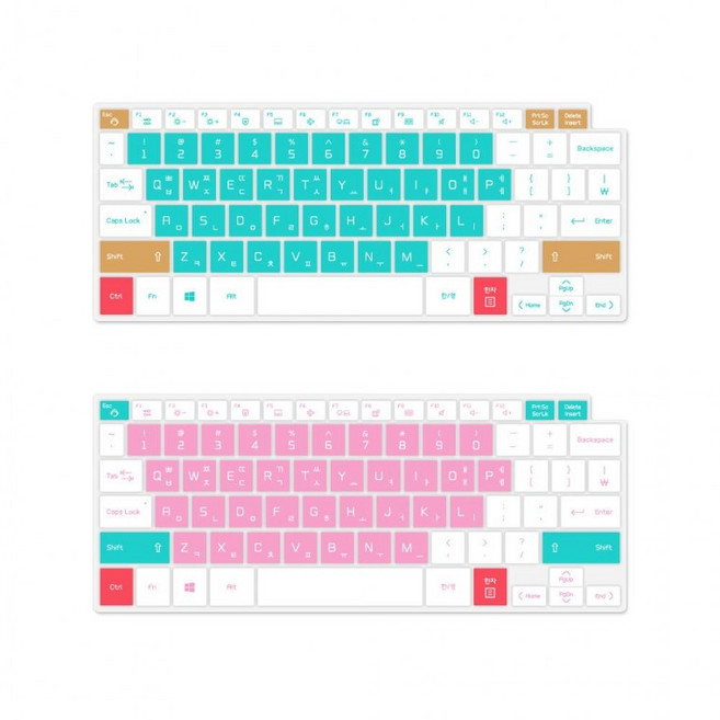 LG 그램 스타일 14 14Z 90 RS 노트북 마카롱 문자키 스킨, 핑크, 1개, 핑크