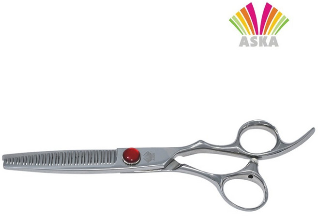 아스카 가위 TD 34 틴닝 미용가위 숱가위 전문가용, 1개
