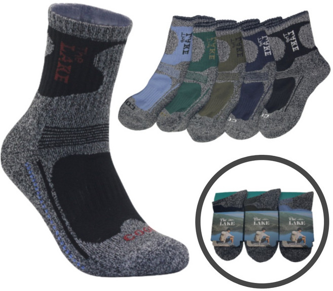 발이편한 더레이크 기능성 남여 등산양말 10켤레 국산 두꺼운 중목 안전화양말 개별포장, 혼합색상, 1개