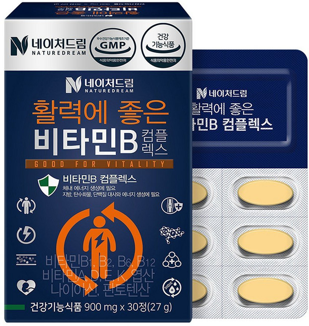 네이처드림 활력에 좋은 비타민B 컴플렉스, 30정, 1개