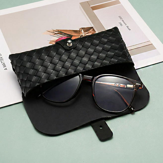 패턴 가죽 버클 선글라스 안경 케이스