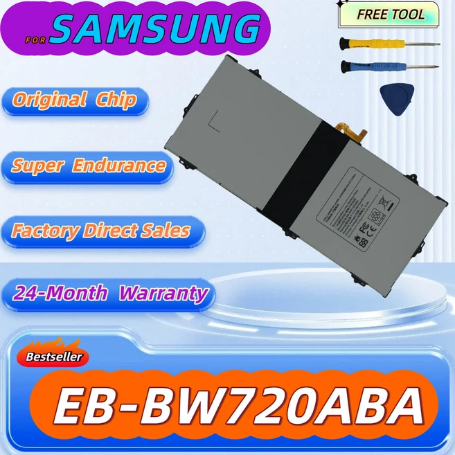 삼성 배터리 갤럭시 북 12 SM-W720 W723 크롬북 플러스 V2 X용 EB-BW720ABA, 01 China Mainland, 1개, 01 하얀색