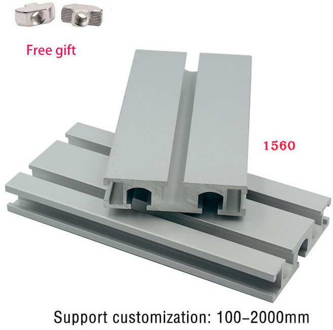 1PCS 1560 300MM 프로파일 슬라이더 가구 실버 압출 직사각형 프린터 프레임 카메라 500MM CNC 알루미늄, 1개