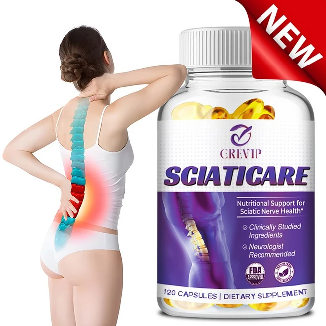 신경 진정 보충제 비타민 40배 강도 비합성 리포산(ALA) - 허리 좌골신경 엉덩이 허벅지 다리 및 발 건강 지원, 1개, 60정 - 쿠팡