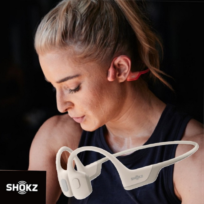 SHOKZ 골전도 러닝이어폰 베이지 자전거이어폰