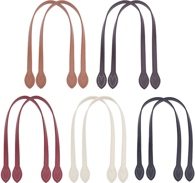 PU 가방 끈 가죽 스트랩 핸드백 메이킹 세미땅 DIY 부자재 59.4cm 길이 10개 5색 세트