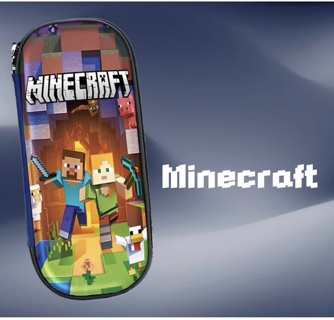 마인크래프트 하드탑 필통 펜슬케이스, 1개, Mine-B