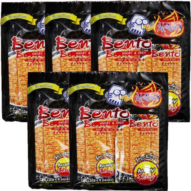벤토 앵그리 앤 스파이시 어포, 72g, 5개