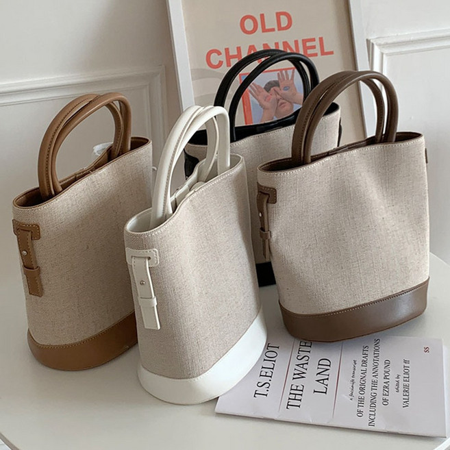 죠니제리 여성 캔버스 토트백 가벼운 쓰리웨이 천가방 에코백