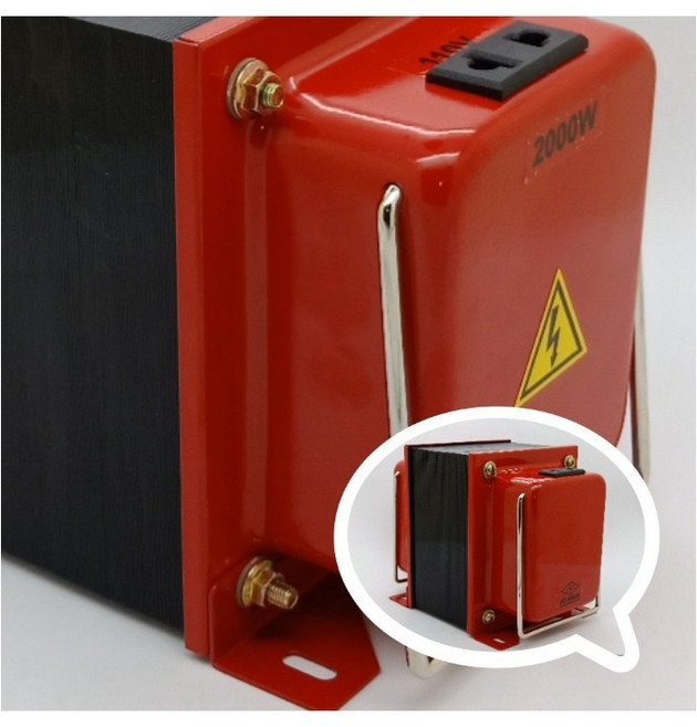 JOSHIN專利變壓器110V轉230V雙向升降壓攜帶式500W-2500W(附電源線 過載保護器), 1個