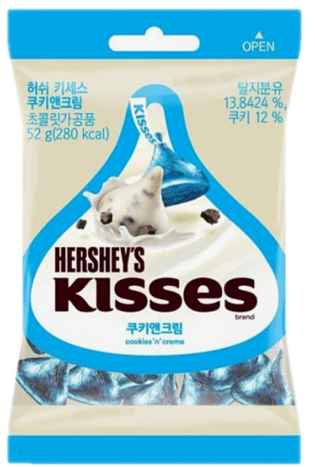 허쉬 키세스 쿠앤크크림, 52g, 6개