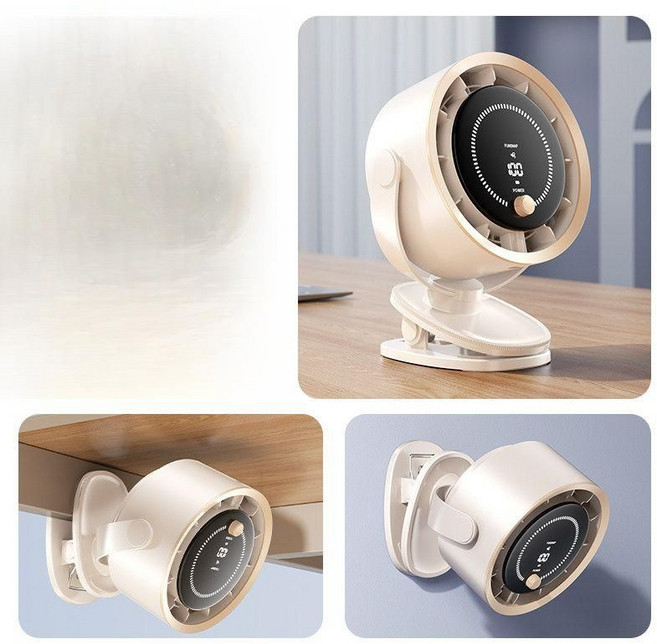 휴대용 미니선풍기 선풍기 충전식 무선 손선풍기 탁상형 거치가능 써큘레이터, 기본, 화이트 10000mAh