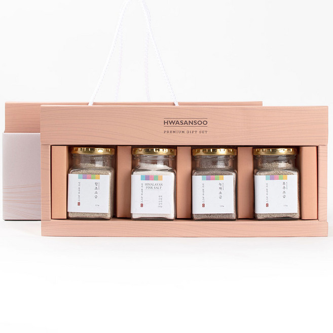 신안 소금 구운 소금 4종 명절 연말 선물세트 새해 행사 설날 단체 거래처 회사 직원 선물
