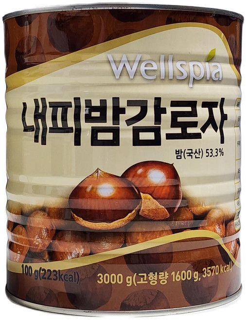웰스피아 내피밤 통조림, 1개, 3kg
