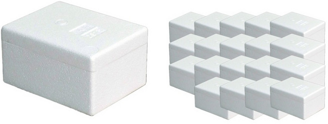 제이제이컴퍼니 김치 2k 식품 택배용 스티로폼박스 20개입, 20개