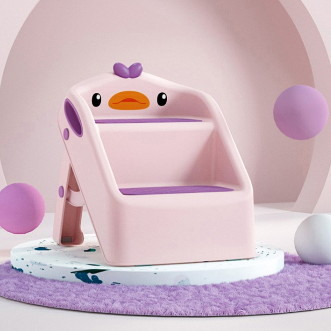 아기계단 유아 디딤대 발판 어린이 세면대 화장실 스툴 논슬립, 1개, wa 블루