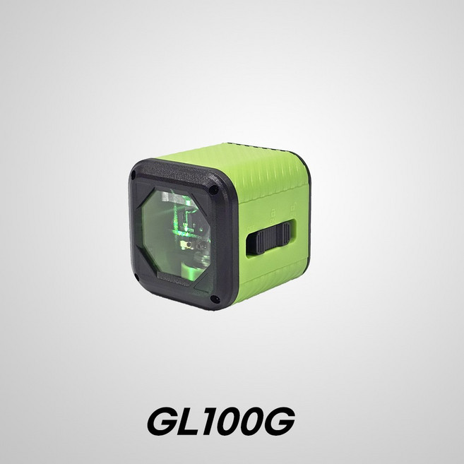 G2CON 지투콘 소형 그린 라인 레이저 레벨기 GL-100G 수평 수직 측정 GL100G, 1개