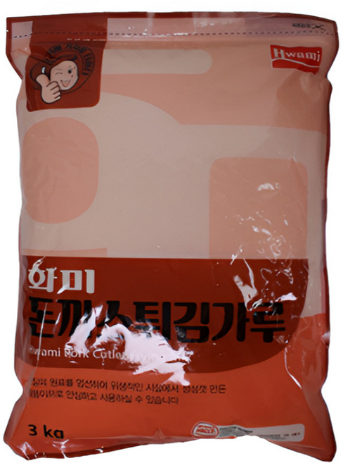 화미 돈까스튀김가루, 3kg, 3개