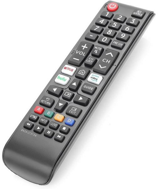 모든 온 로쿠 스마트 TV에 호환되는 Gvirtue 교체 리모컨 24인치 32인치 40인치 43인치 50인치 55인치 65인치 70인치 TV 넷플릭스 훌루 부두 버튼 지원, for Samsung TV BN59-01315A