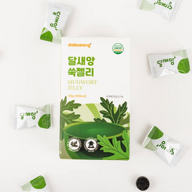 달새앙 쑥젤리 125g, 1개, 1g