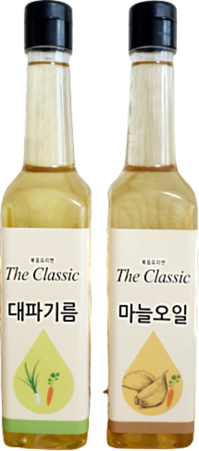 더클래식 대파기름 마늘기름 2종, 2세트, 1L