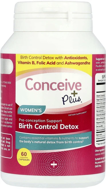 Conceive Plus 여성용 피임 디톡스 캡슐 60정, ConceivePlus여성용피임디톡스캡슐60정, 1개 - 쿠팡
